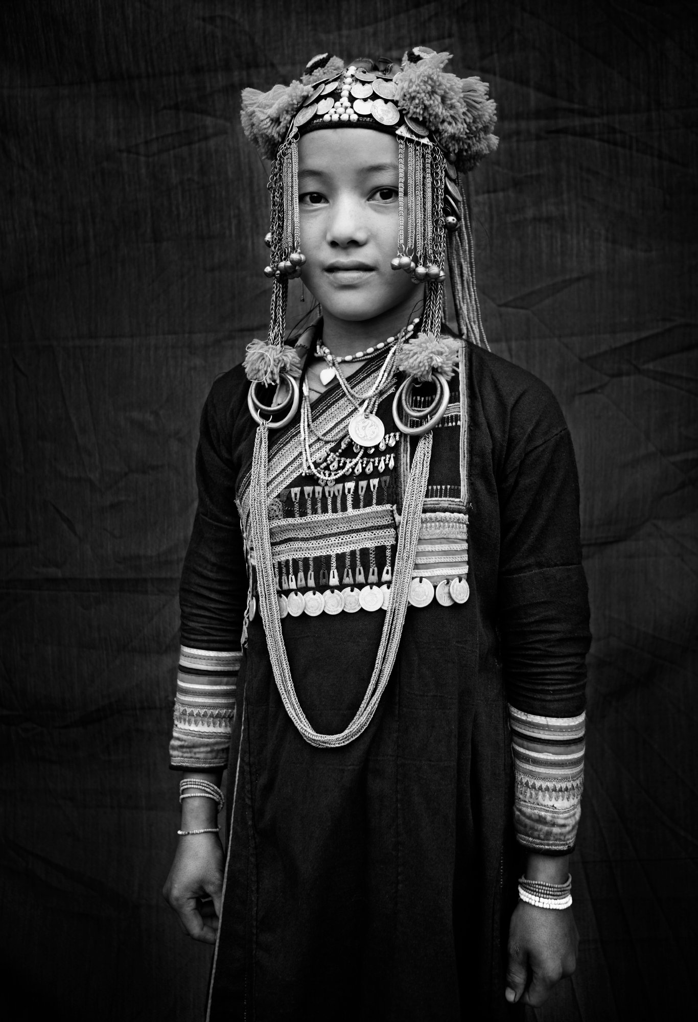 Laos Black & White photographs - Running Reel